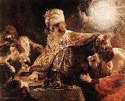 Belshazzar's Feast Rembrandt